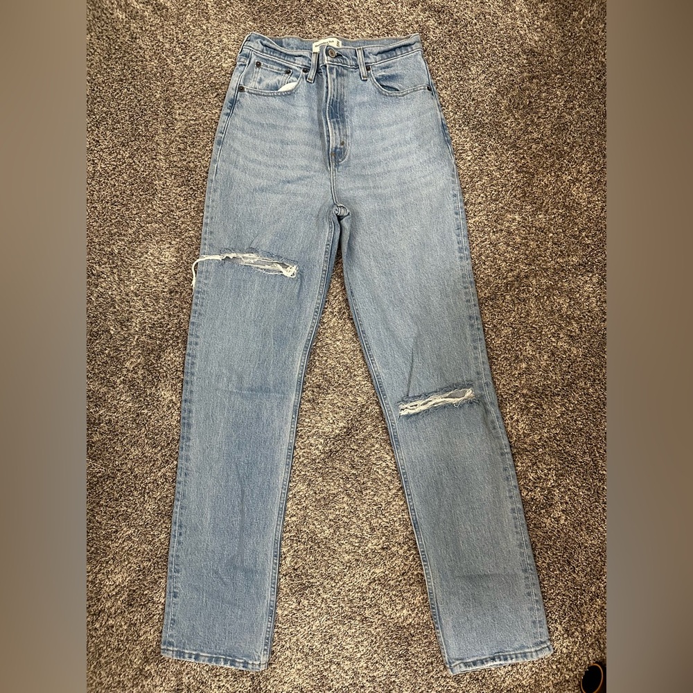 ABERCROMBIE & Fitch 90s straight high rise